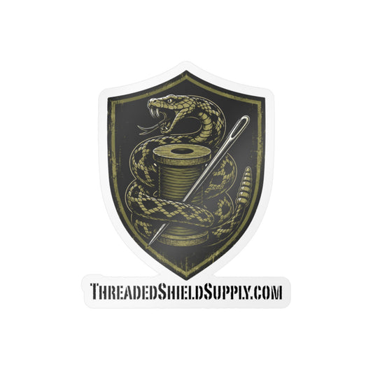 ThreadedShield Supply Co. Official Vinyl Logo Sticker