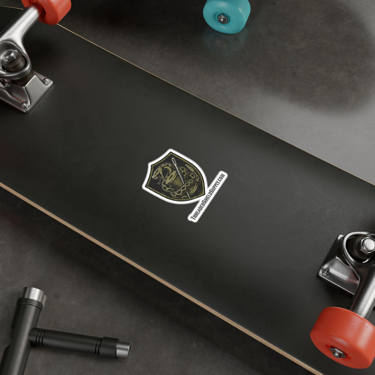 ThreadedShield Supply Co. Official Vinyl Logo Sticker