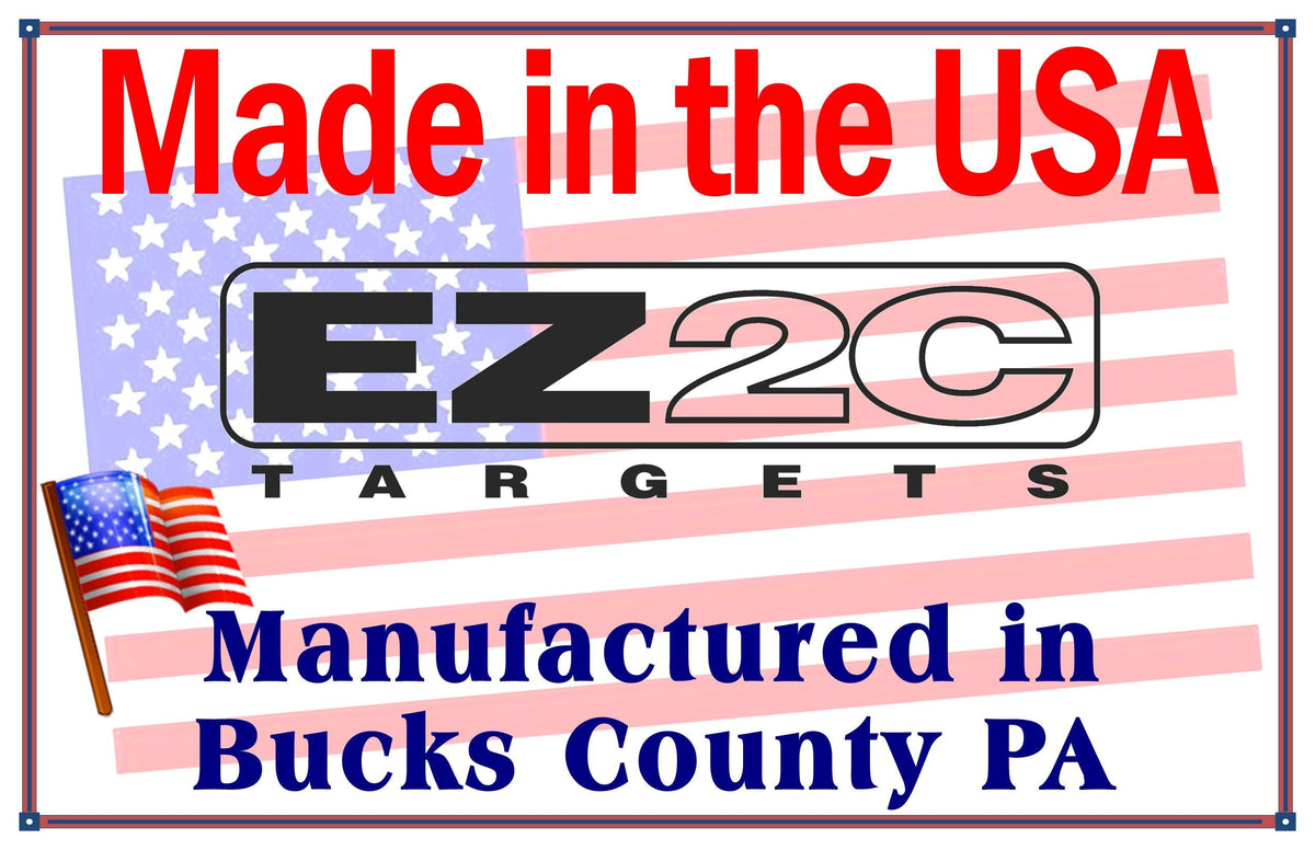 EZ2C Targets #1: Paper Shooting Targets 11”x17” USA MADE