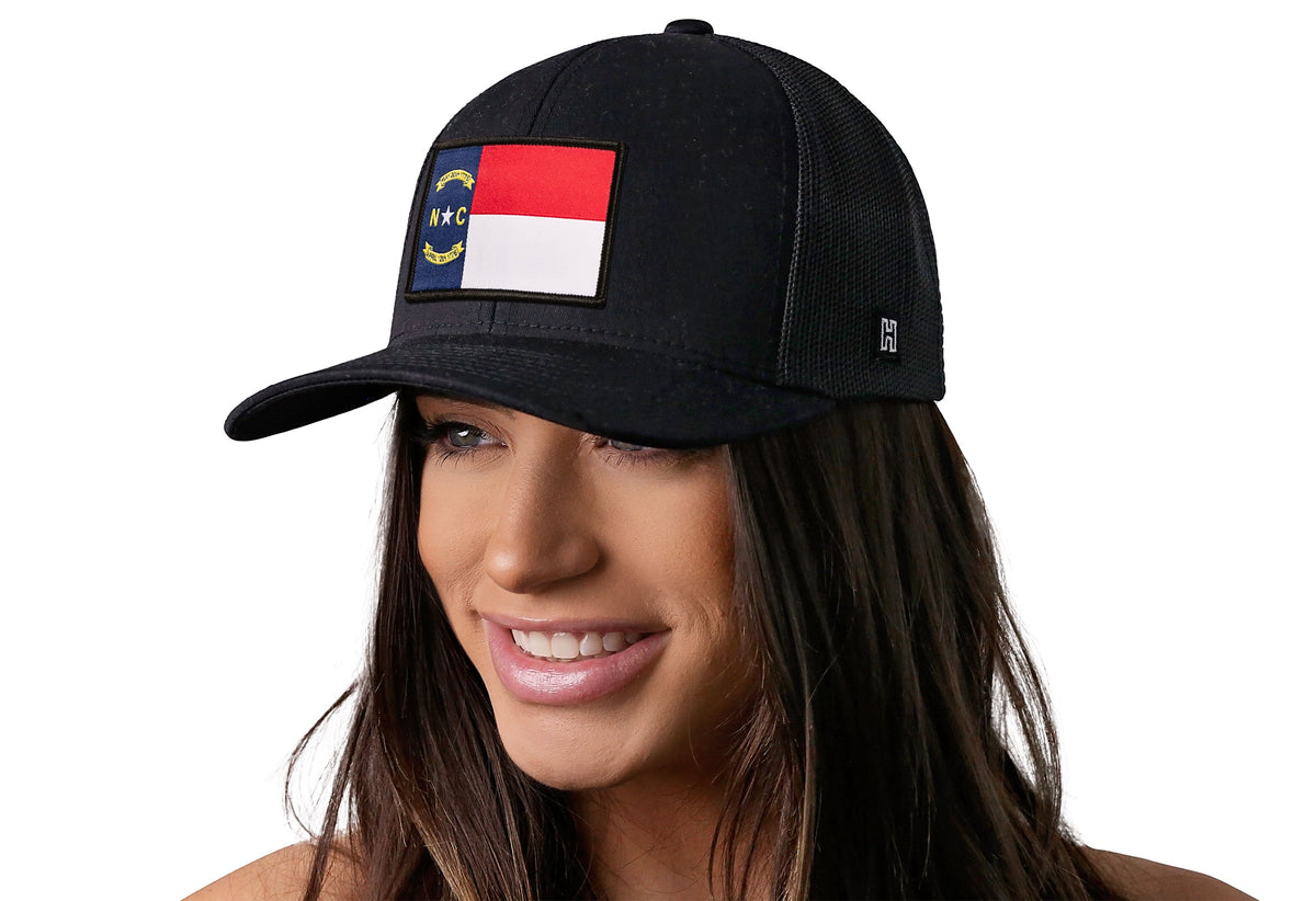 North Carolina Flag Trucker Hat | NC Snapback