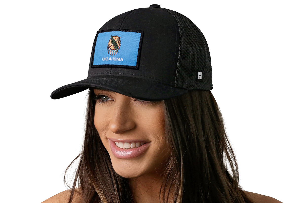 Oklahoma Flag Flag Trucker Hat | OK Snapback