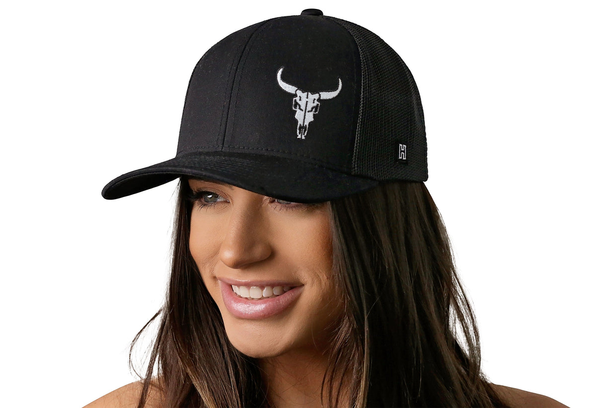 Bull Skull Trucker Hat | Western Snapback