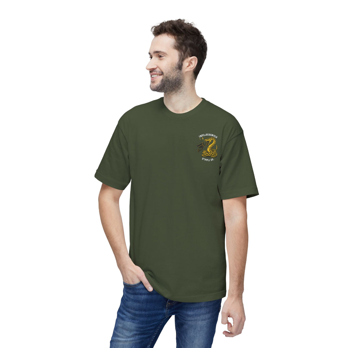 ThreadedShield Supply Co. Flock DTOM T-shirt - Premium USA Made