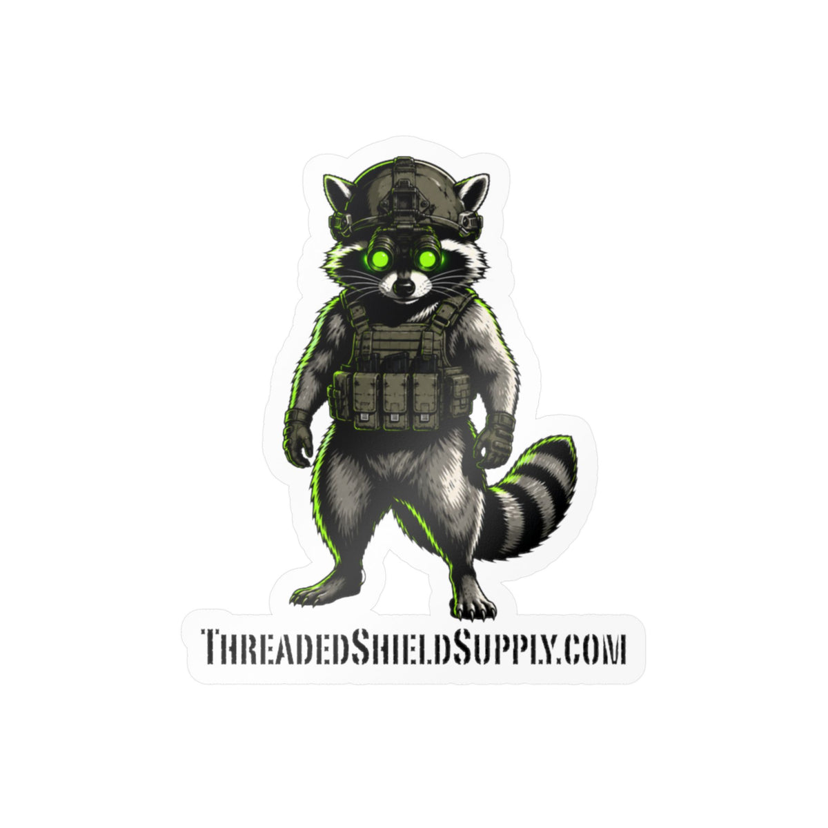 Tactical Trash Panda Vinyl Logo Sticker