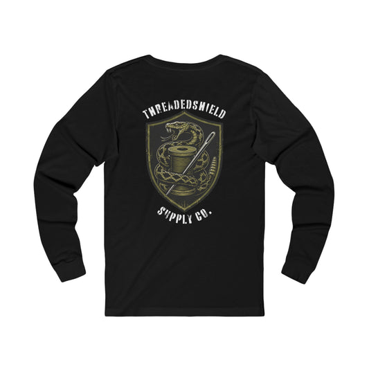ThreadedShield Supply Co. Crest Long Sleeve T-Shirt
