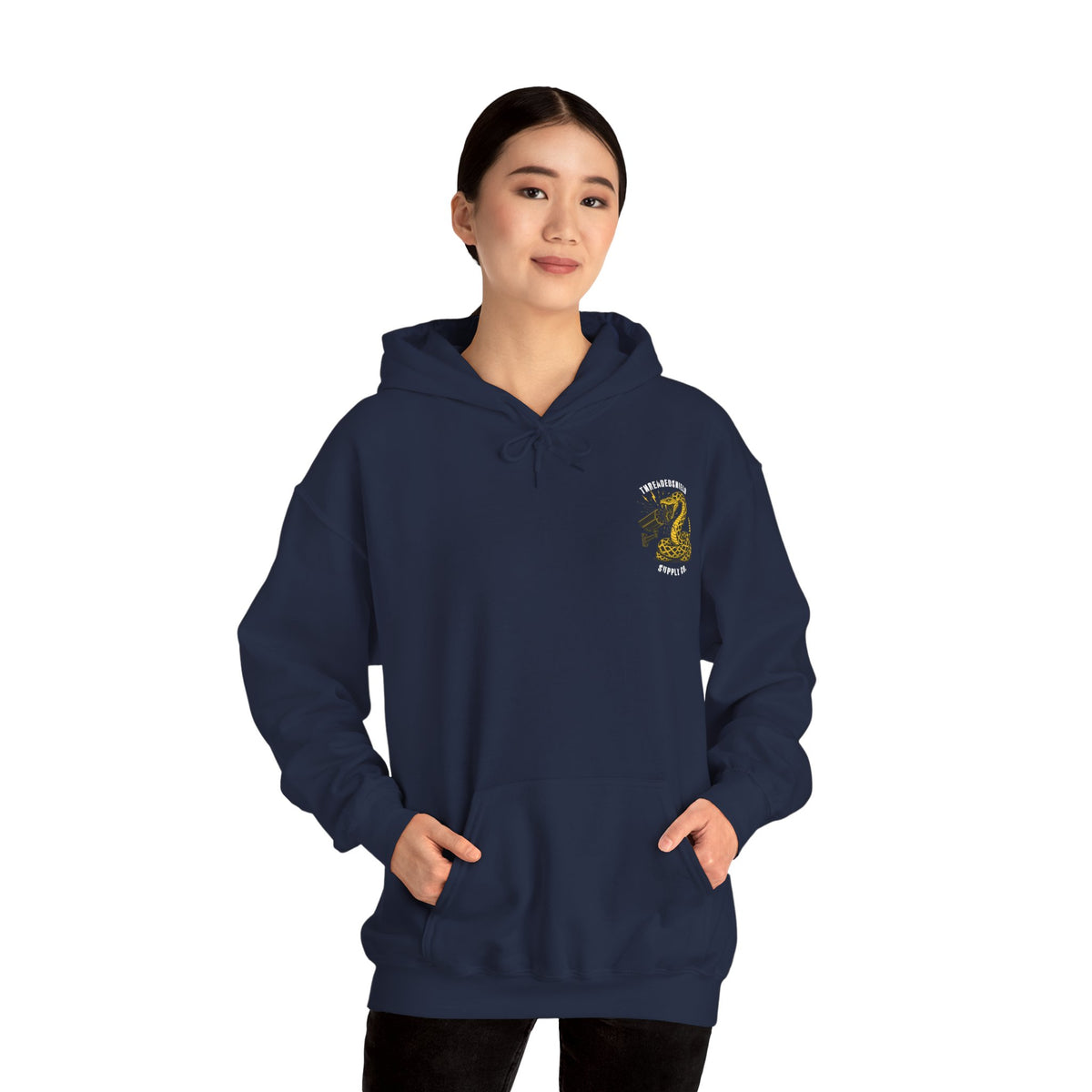 ThreadedShield "Flock DTOM" Minimalist Heavyweight Hoodie
