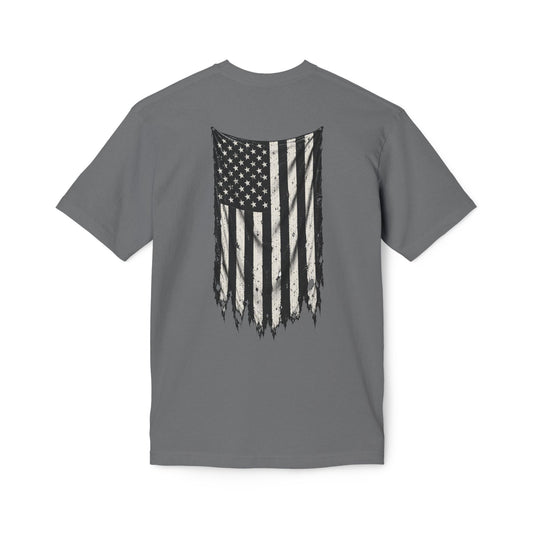 ThreadedShield Supply Co. Crest & Flag T-shirt - Premium USA Made
