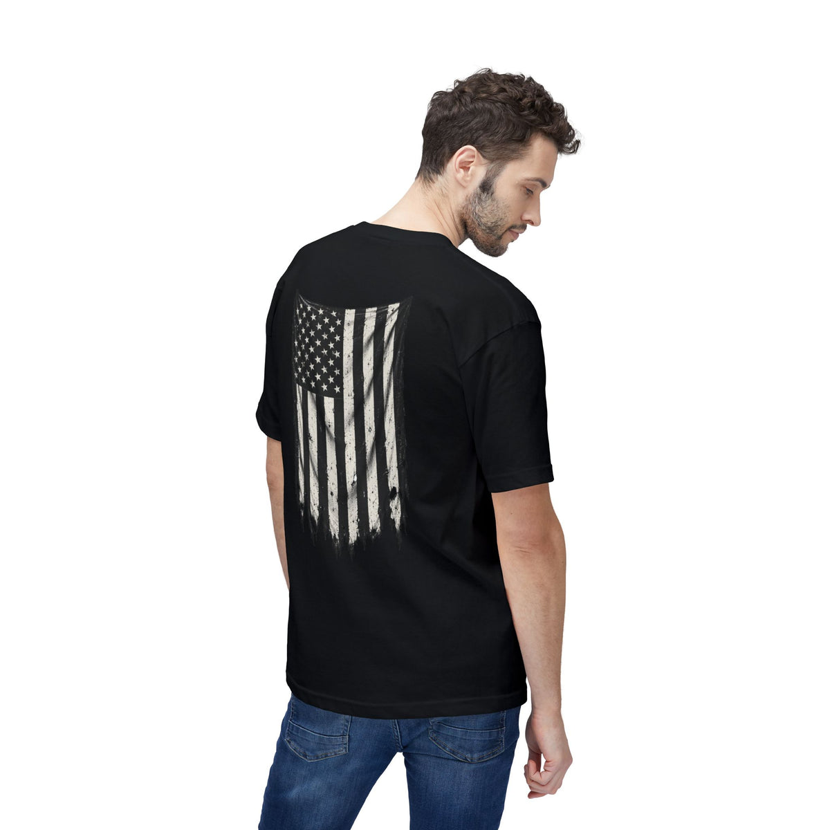 ThreadedShield Supply Co. Crest & Flag T-shirt - Premium USA Made