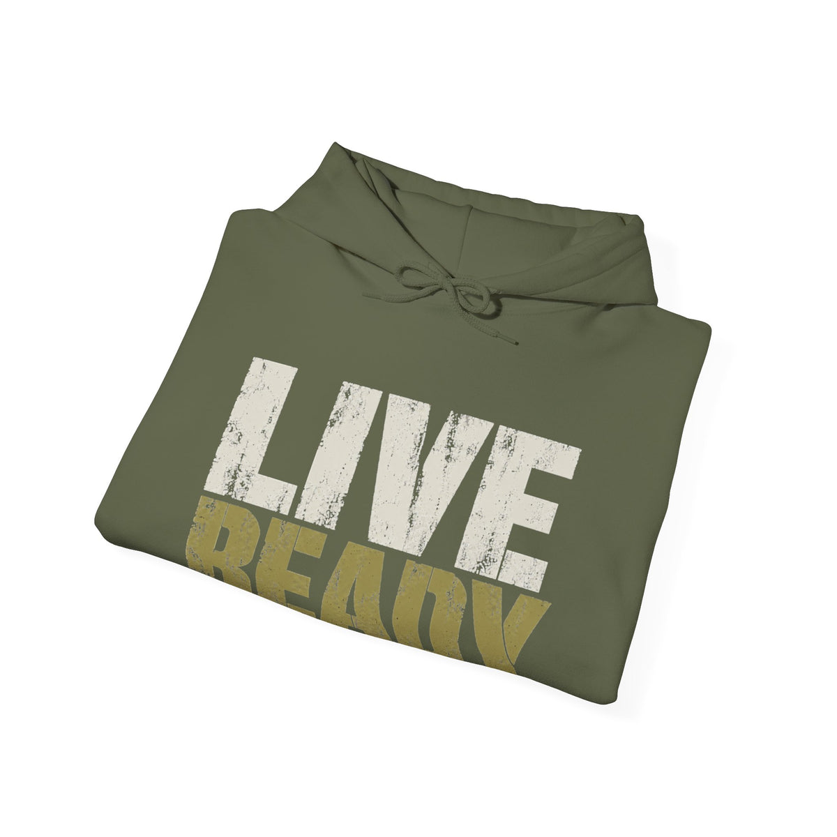 ThreadedShield Live Ready. Heavyweight Hoodie