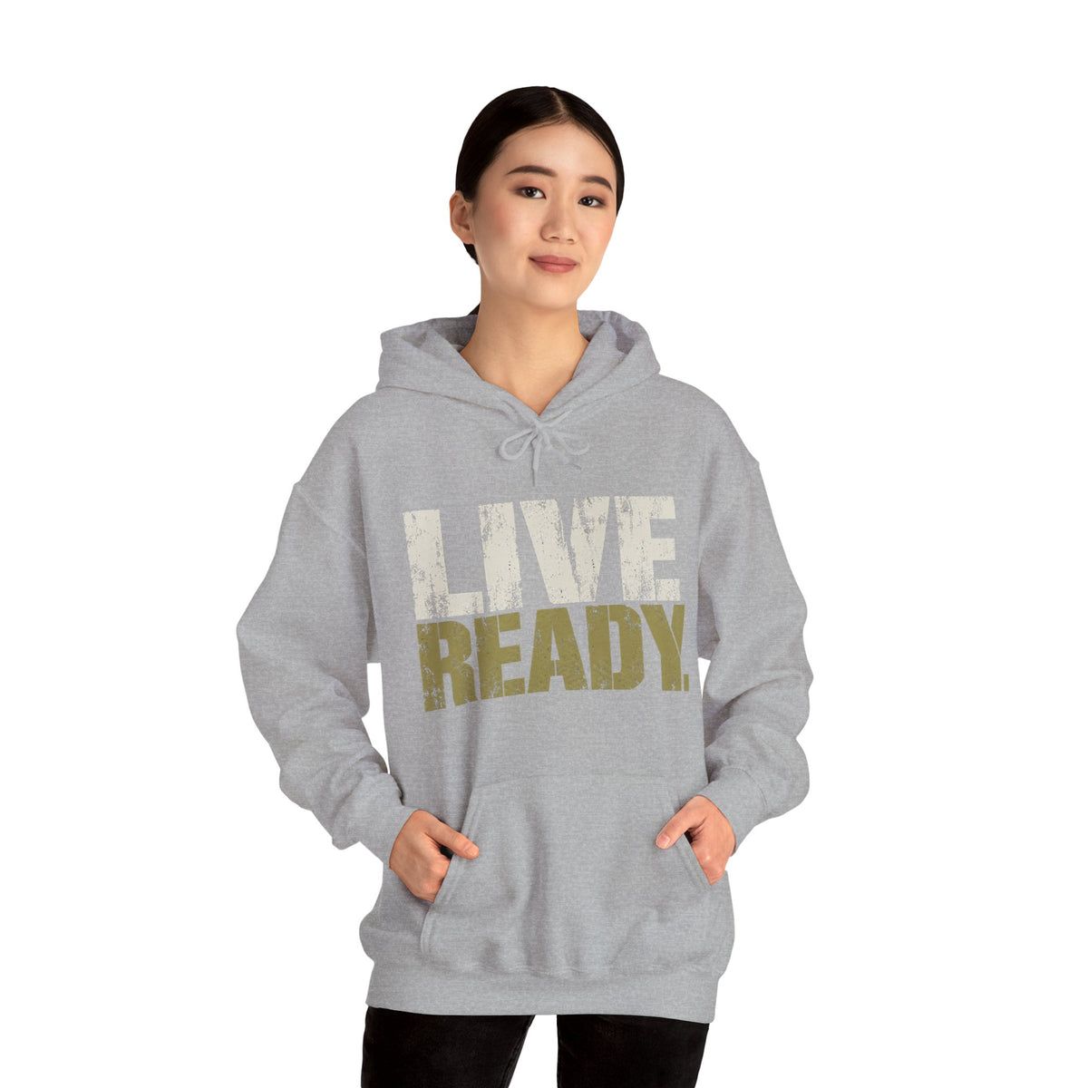 ThreadedShield Live Ready. Heavyweight Hoodie