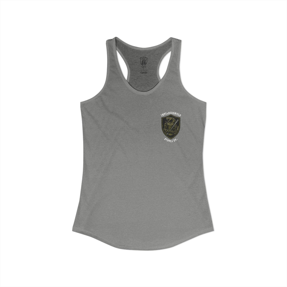 ThreadedShield Supply Co. Women’s Crest & Flag Racerback Tank