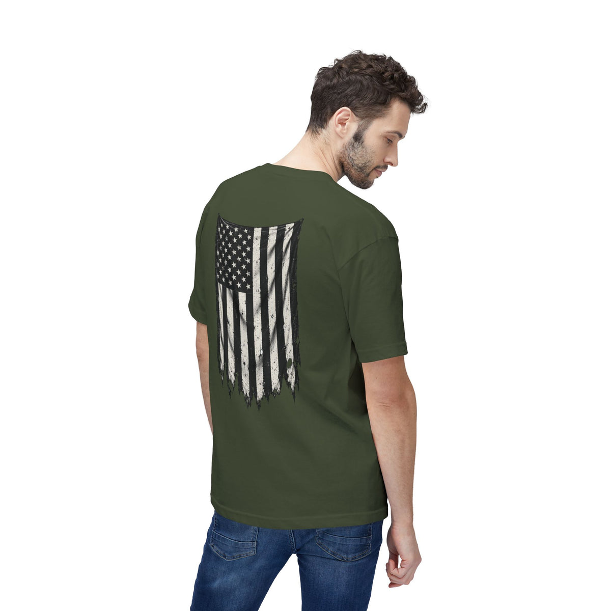 ThreadedShield Supply Co. Crest & Flag T-shirt - Premium USA Made
