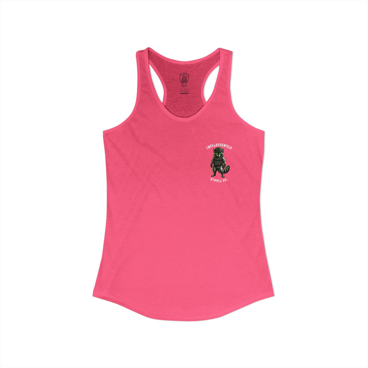 ThreadedShield "Tactical Trash Panda" Women’s Racerback Tank