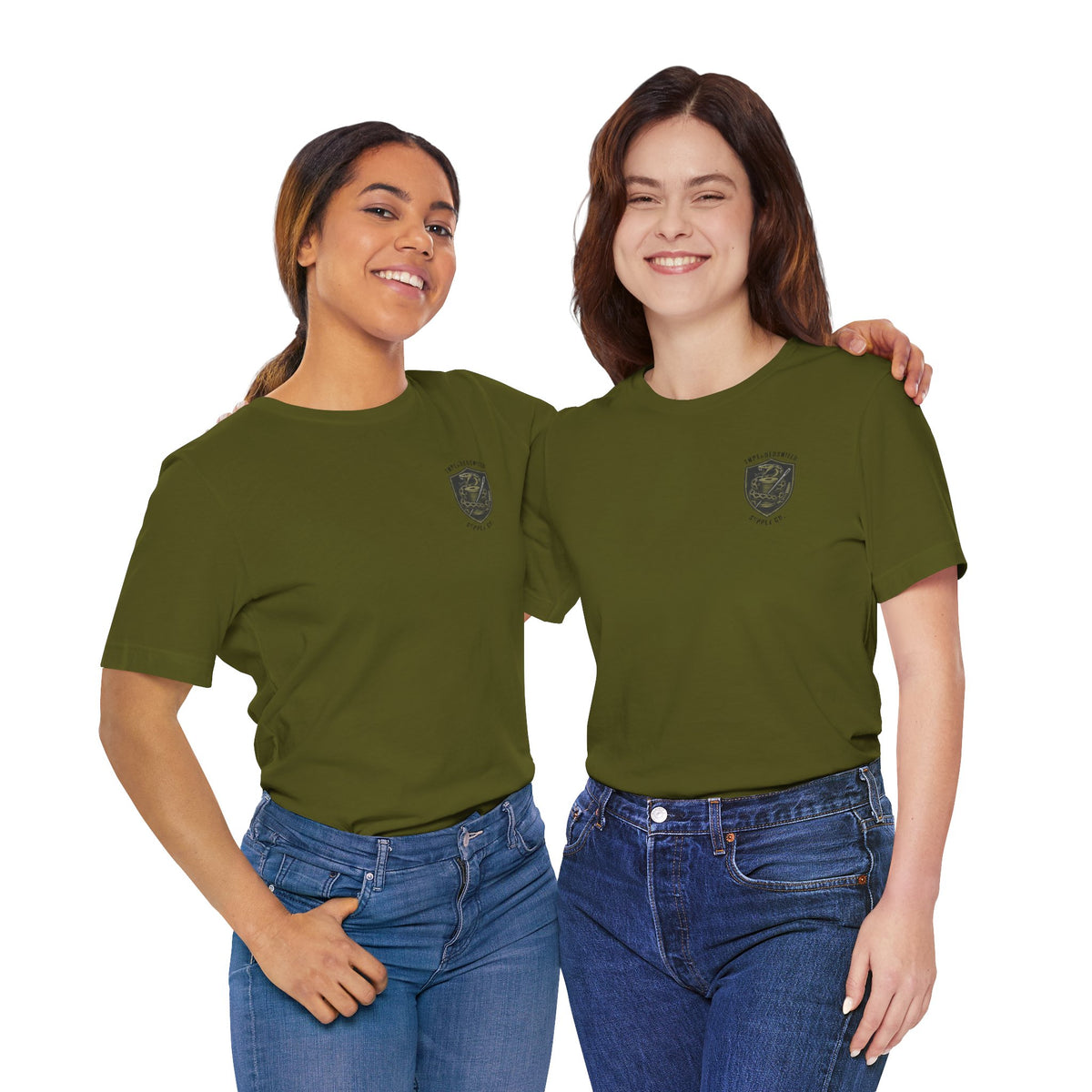 ThreadedShield Supply Co. Crest & Flag Tee