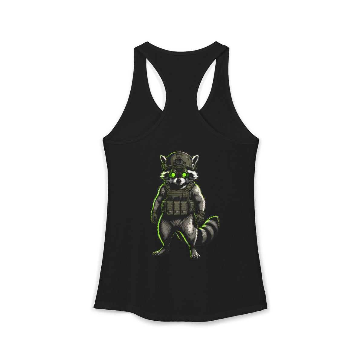 ThreadedShield "Tactical Trash Panda" Women’s Racerback Tank