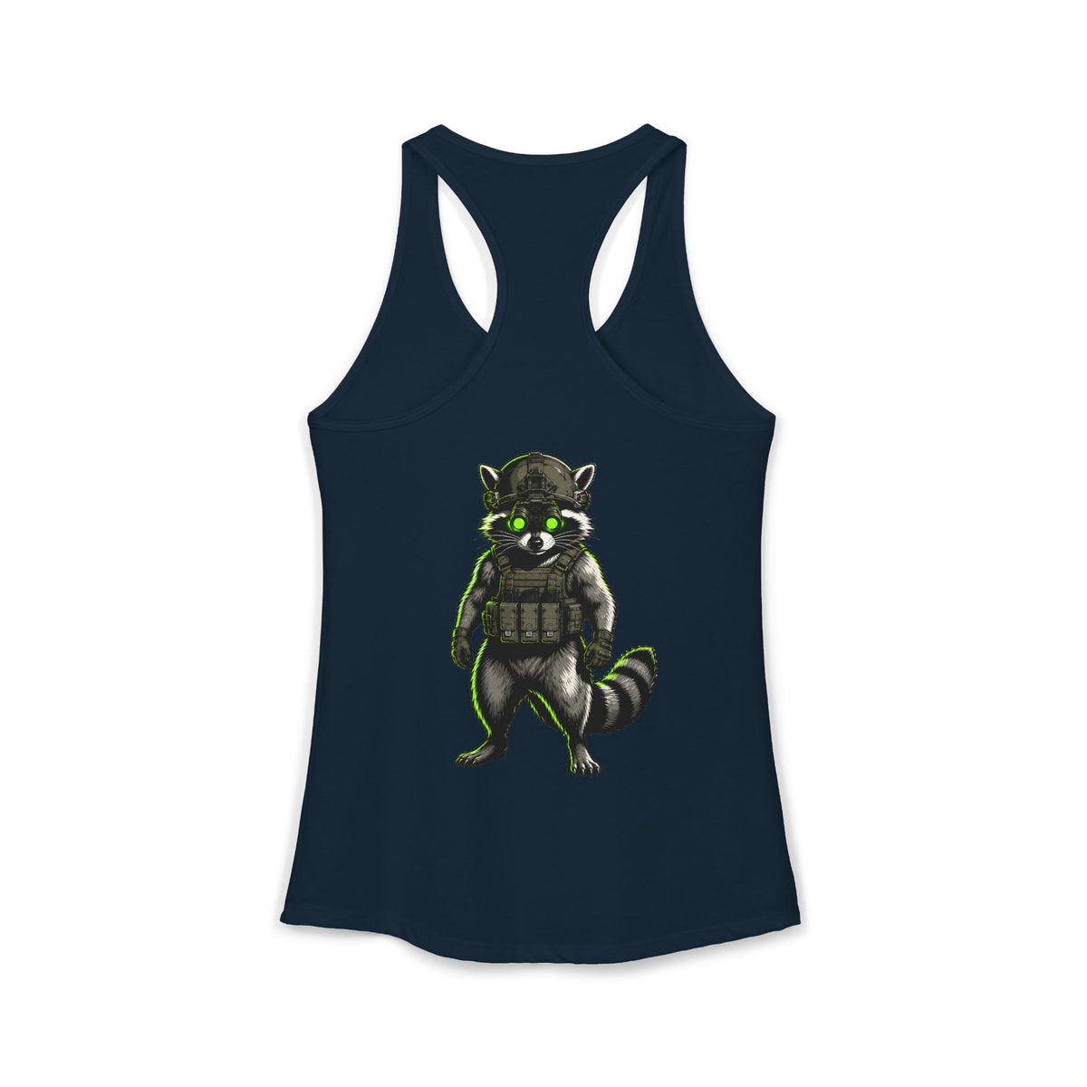 ThreadedShield "Tactical Trash Panda" Women’s Racerback Tank