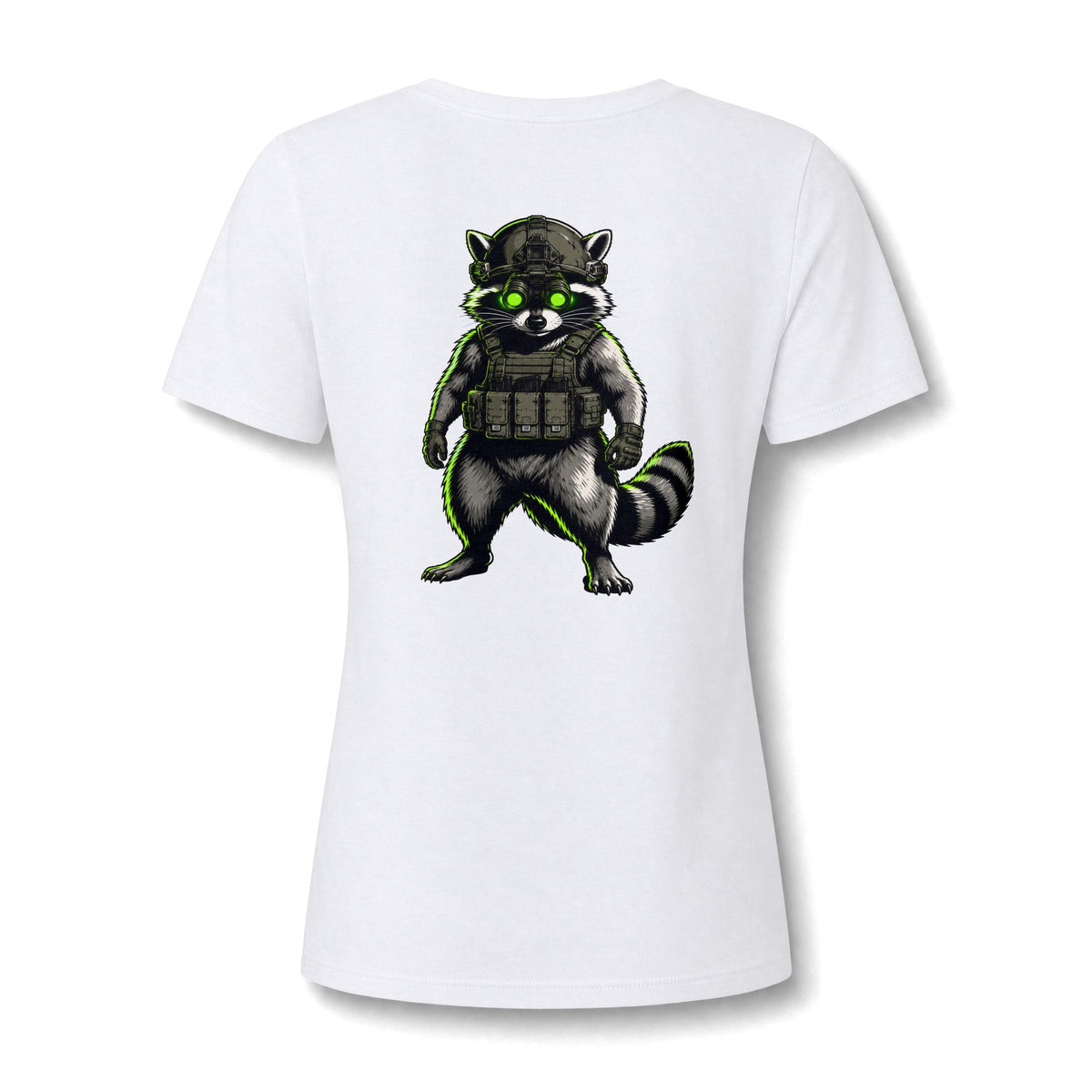 ThreadedShield "Tactical Trash Panda" Women’s Relaxed V-Neck Tee
