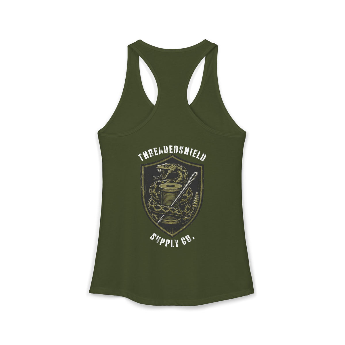 ThreadedShield Supply Co. Women’s Crest Racerback Tank