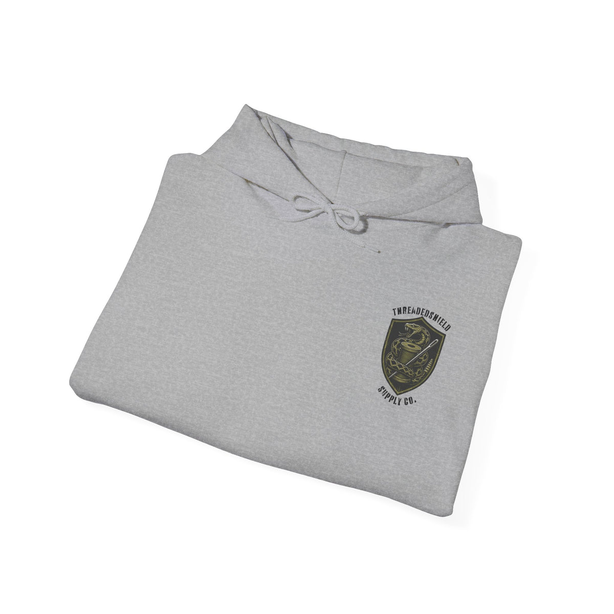 ThreadedShield Supply Co. Minimalist Crest Heavyweight Hoodie