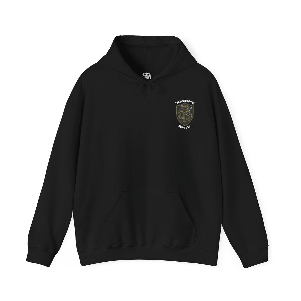 ThreadedShield Supply Co. Minimalist Crest Heavyweight Hoodie