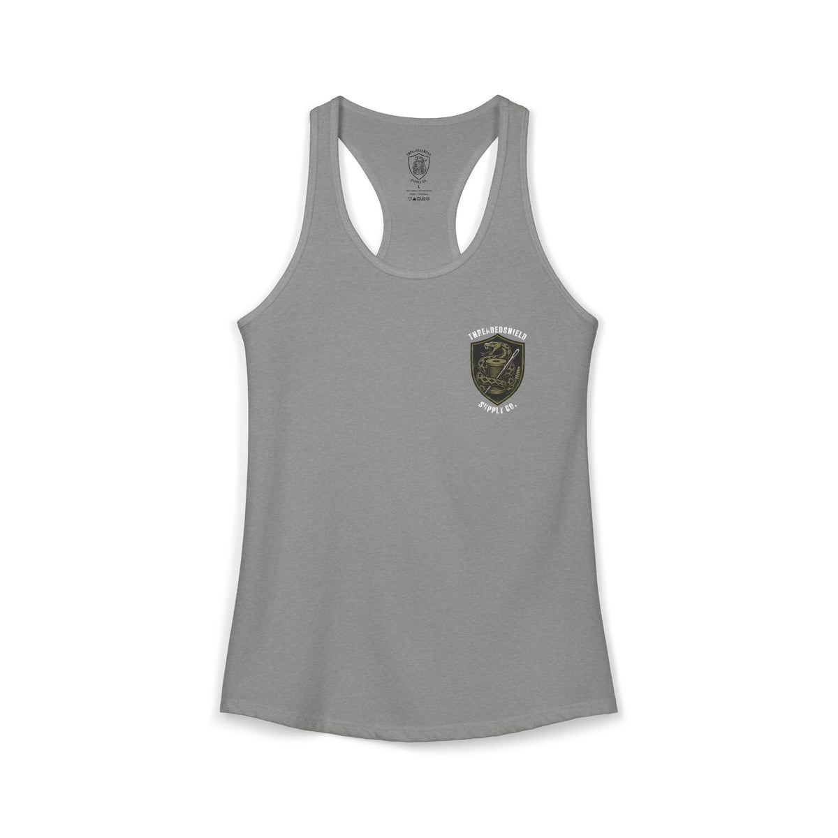 ThreadedShield Supply Co. Women’s Crest & Flag Racerback Tank
