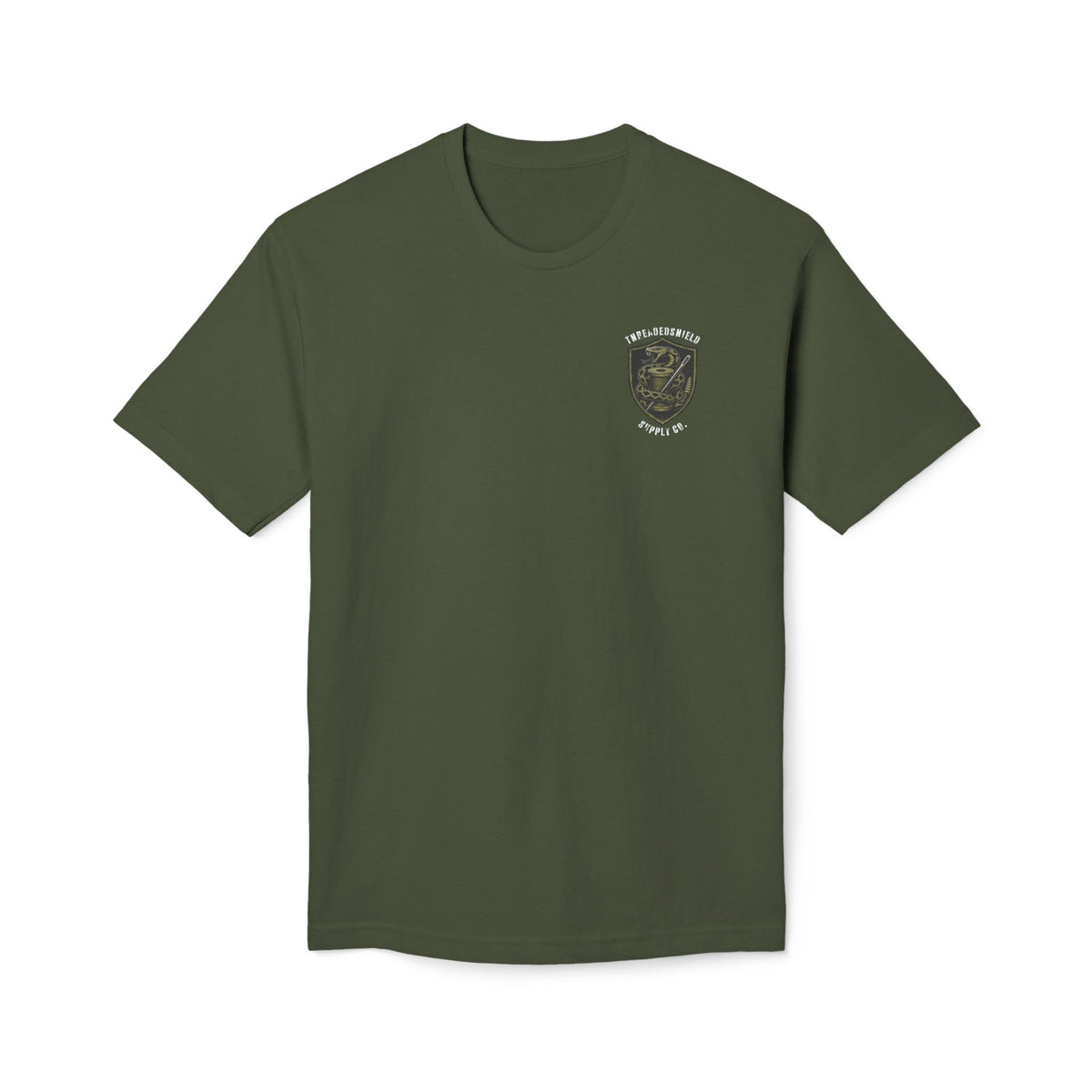 ThreadedShield Supply Co. Crest & Flag T-shirt - Premium USA Made
