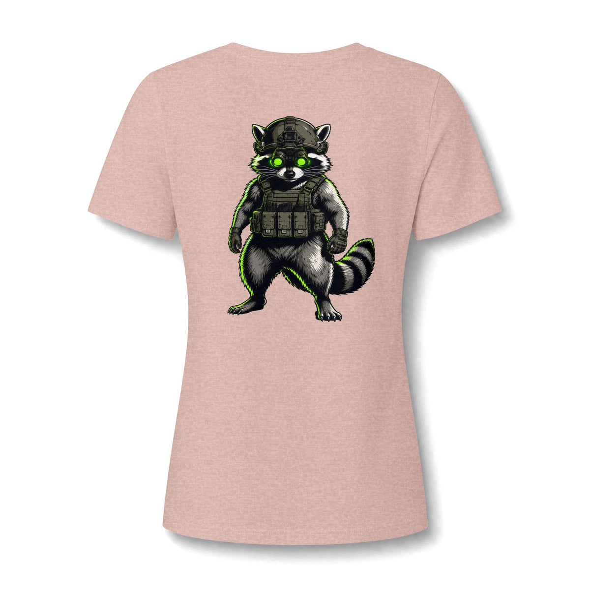 ThreadedShield "Tactical Trash Panda" Women’s Relaxed V-Neck Tee