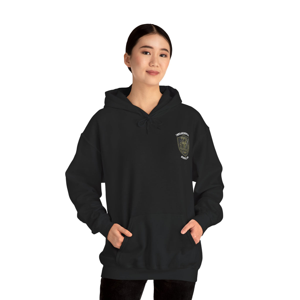 ThreadedShield Supply Co. Minimalist Crest Heavyweight Hoodie