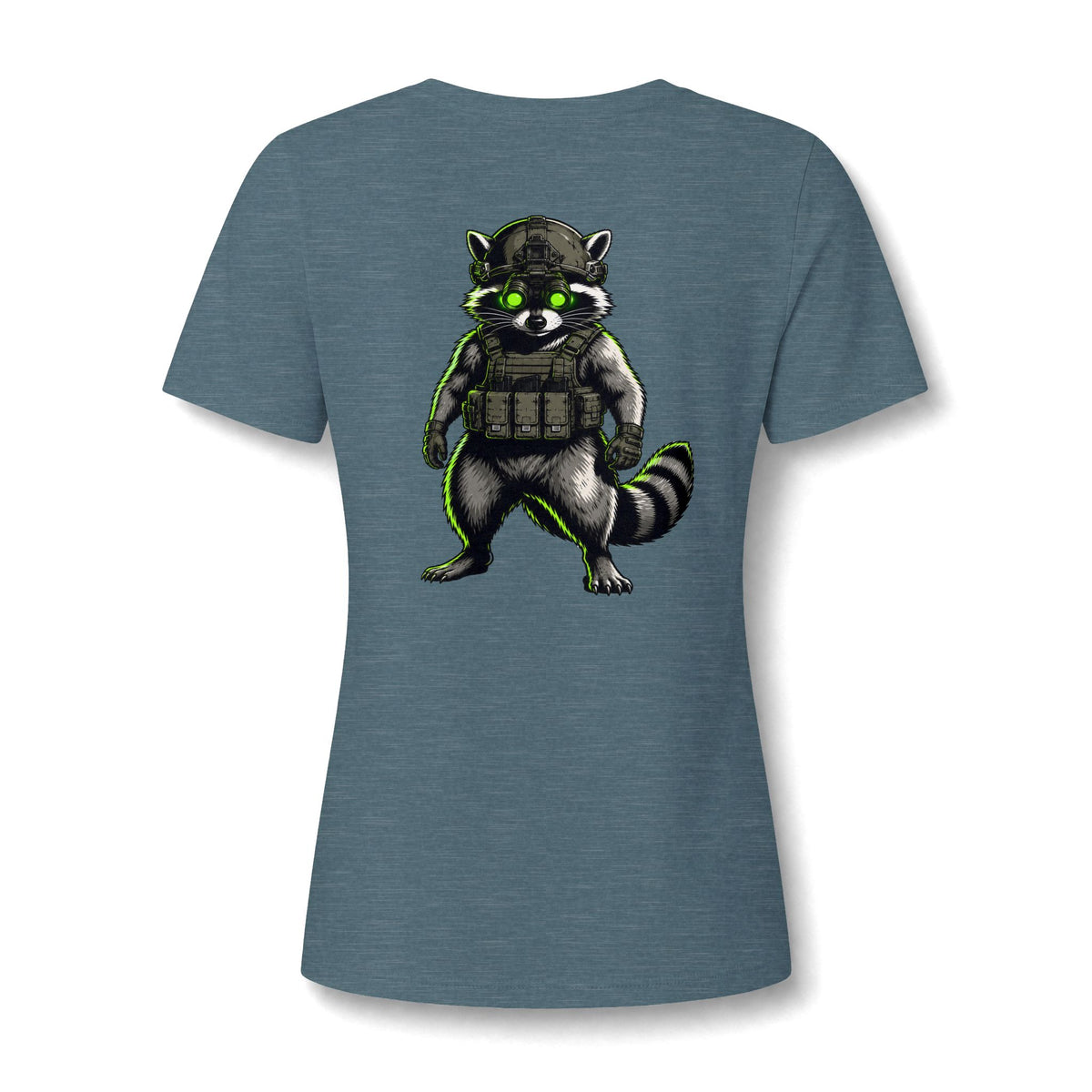 ThreadedShield "Tactical Trash Panda" Women’s Relaxed V-Neck Tee