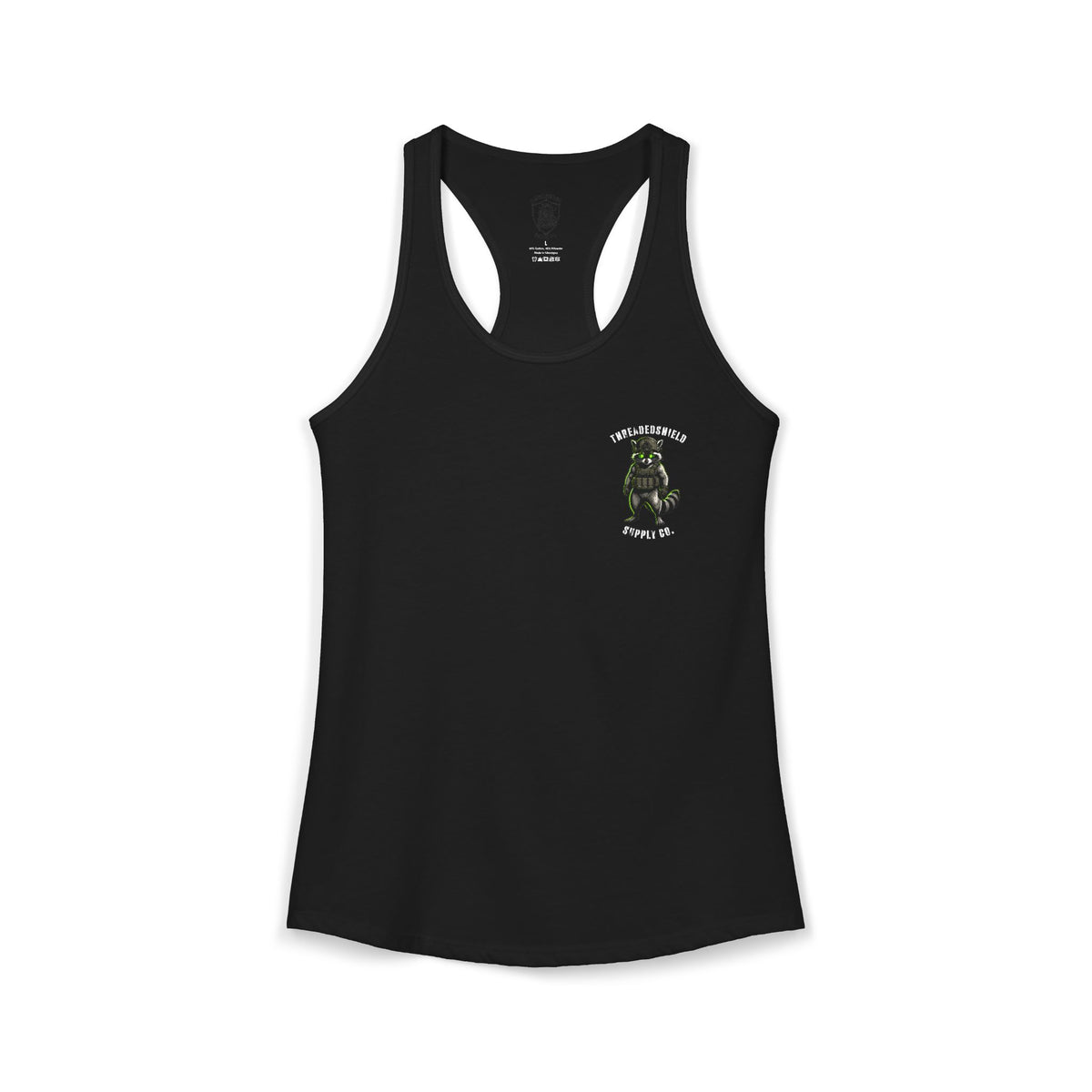 ThreadedShield "Tactical Trash Panda" Women’s Racerback Tank