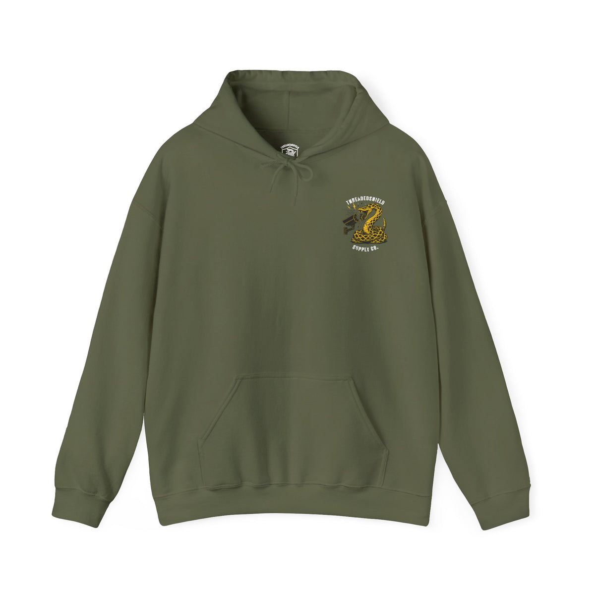 ThreadedShield "Flock DTOM" Minimalist Heavyweight Hoodie