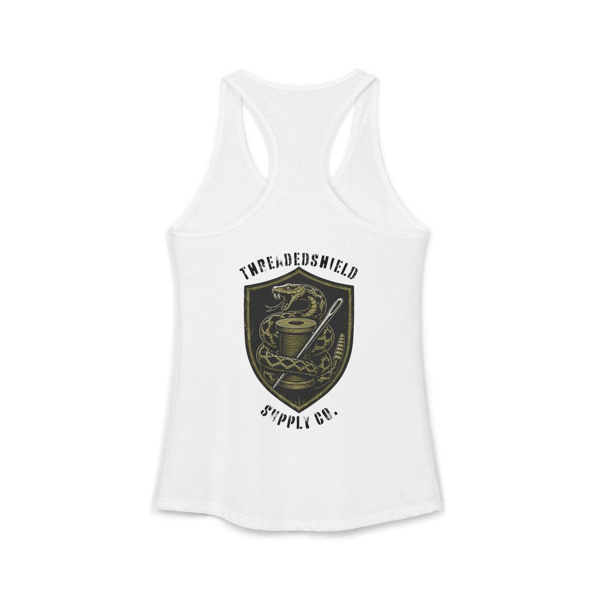 ThreadedShield Supply Co. Women’s Crest Racerback Tank