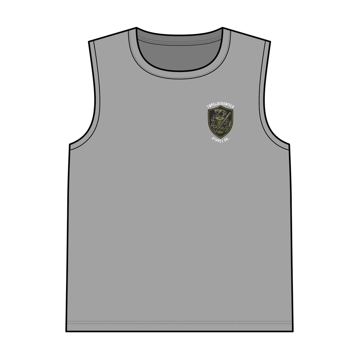 ThreadedShield Supply Co. Crest & Flag V.I.T. Muscle Tank