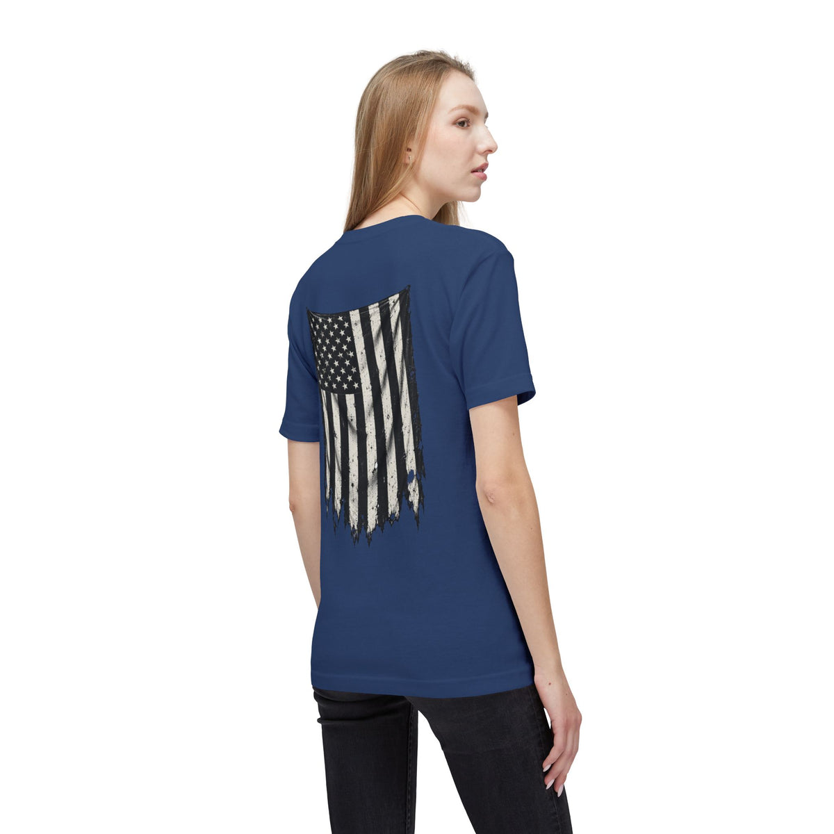 ThreadedShield Supply Co. Crest & Flag T-shirt - Premium USA Made