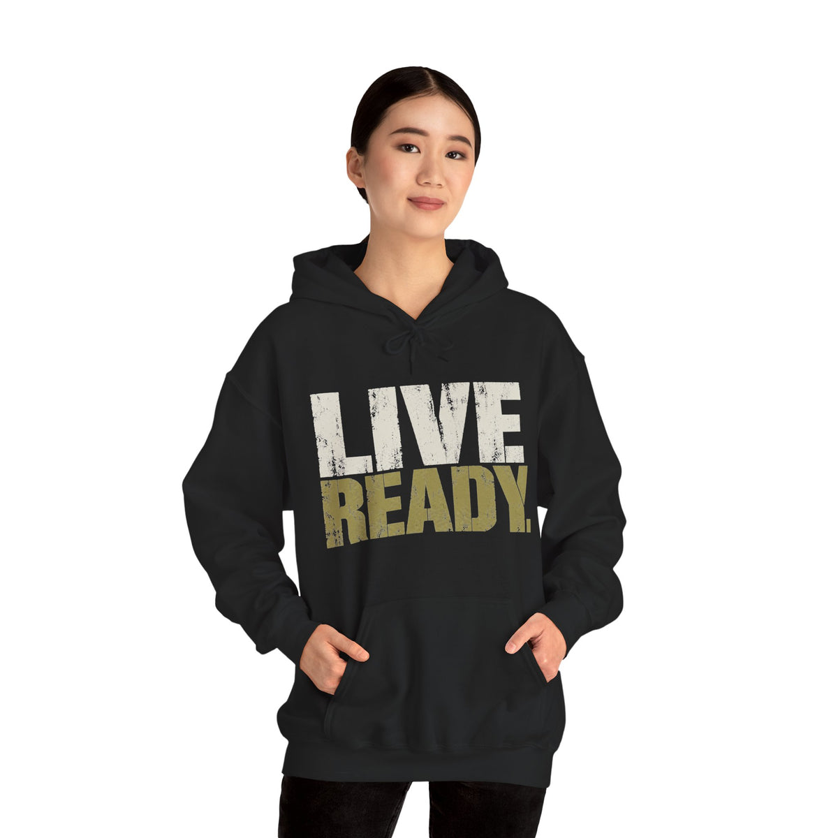 ThreadedShield Live Ready. Heavyweight Hoodie