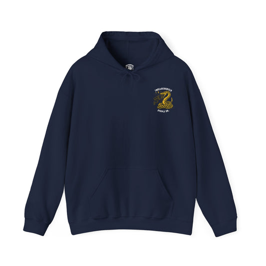 ThreadedShield "Flock DTOM" Minimalist Heavyweight Hoodie