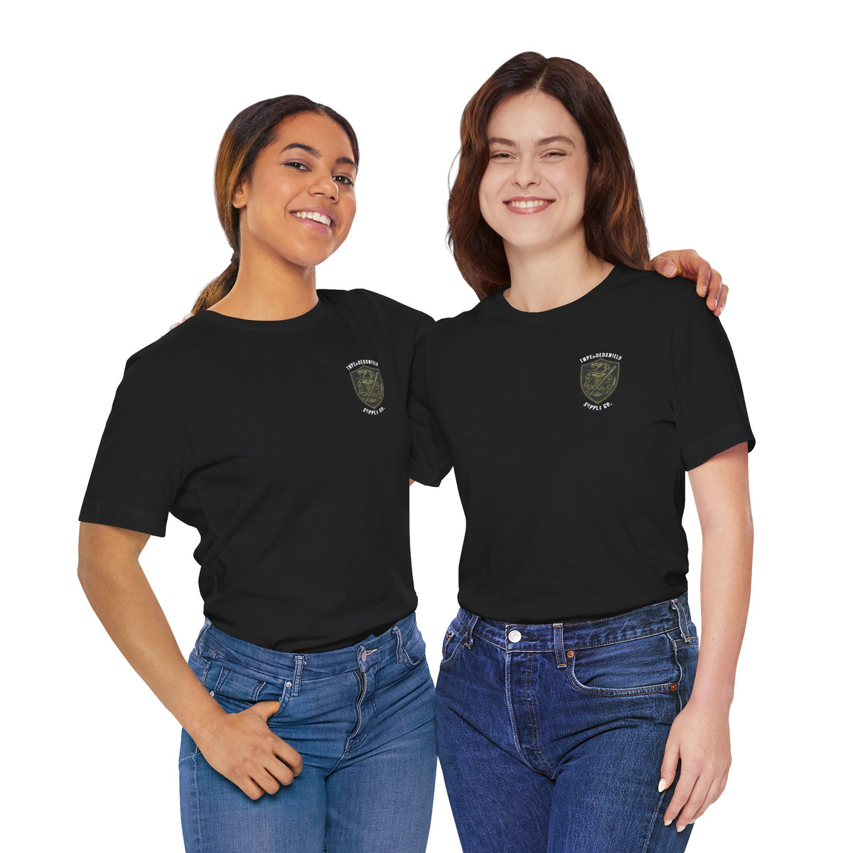ThreadedShield Supply Co. Crest & Flag Tee