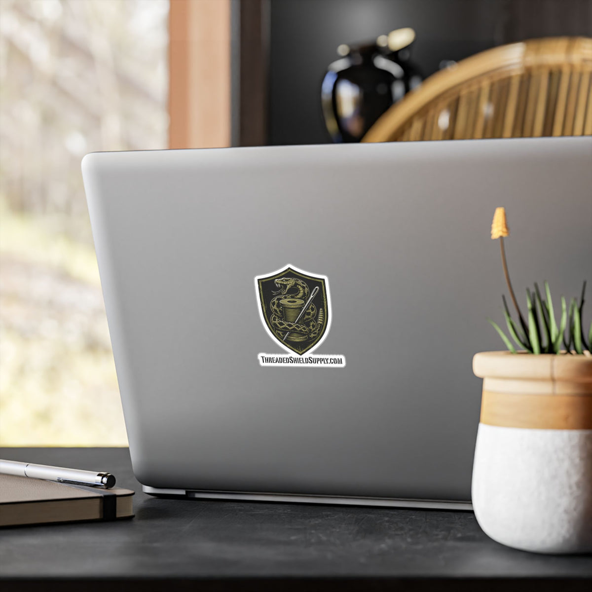 ThreadedShield Supply Co. Official Vinyl Logo Sticker