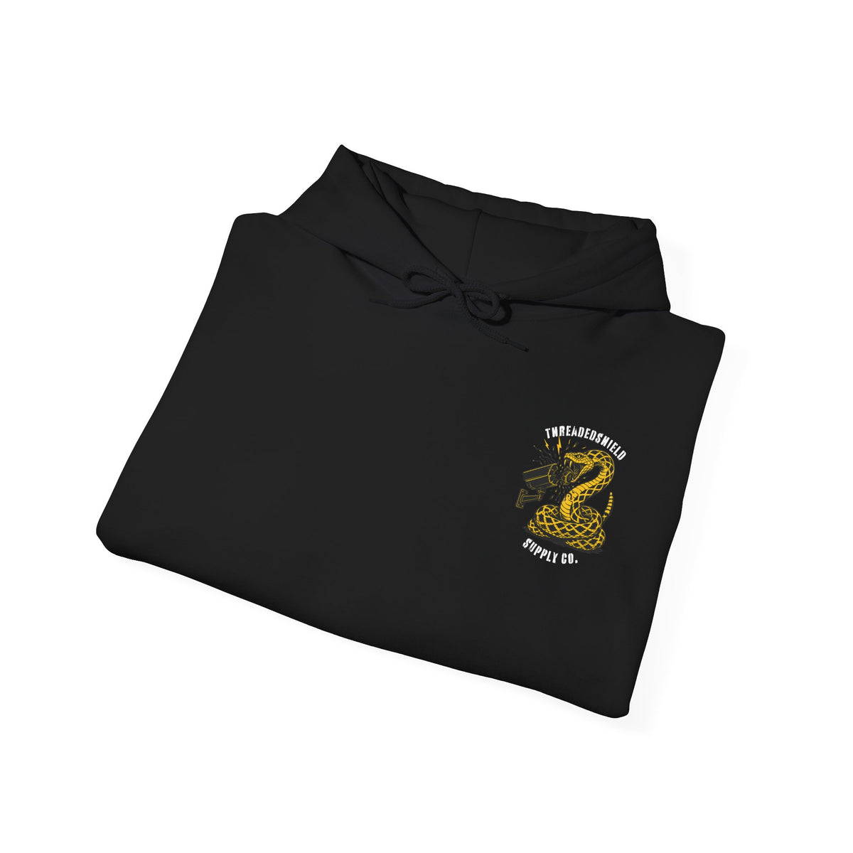 ThreadedShield "Flock DTOM" Minimalist Heavyweight Hoodie