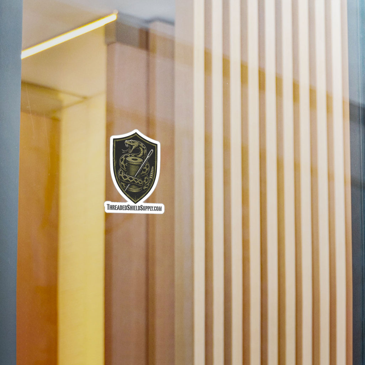 ThreadedShield Supply Co. Official Vinyl Logo Sticker