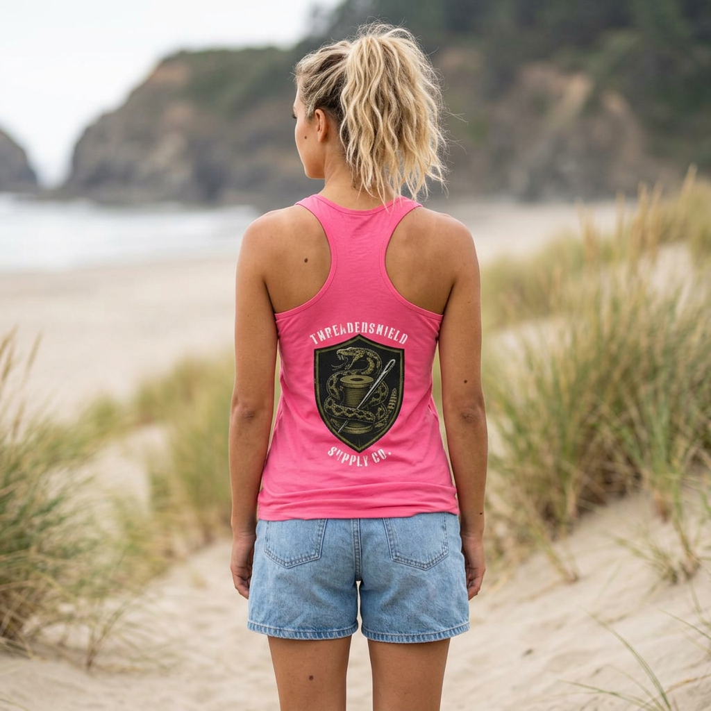 ThreadedShield Supply Co. Women’s Crest Racerback Tank