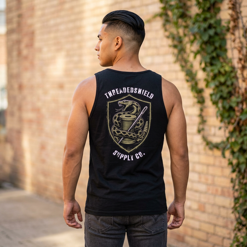 ThreadedShield Supply Co. Crest V.I.T. Muscle Tank