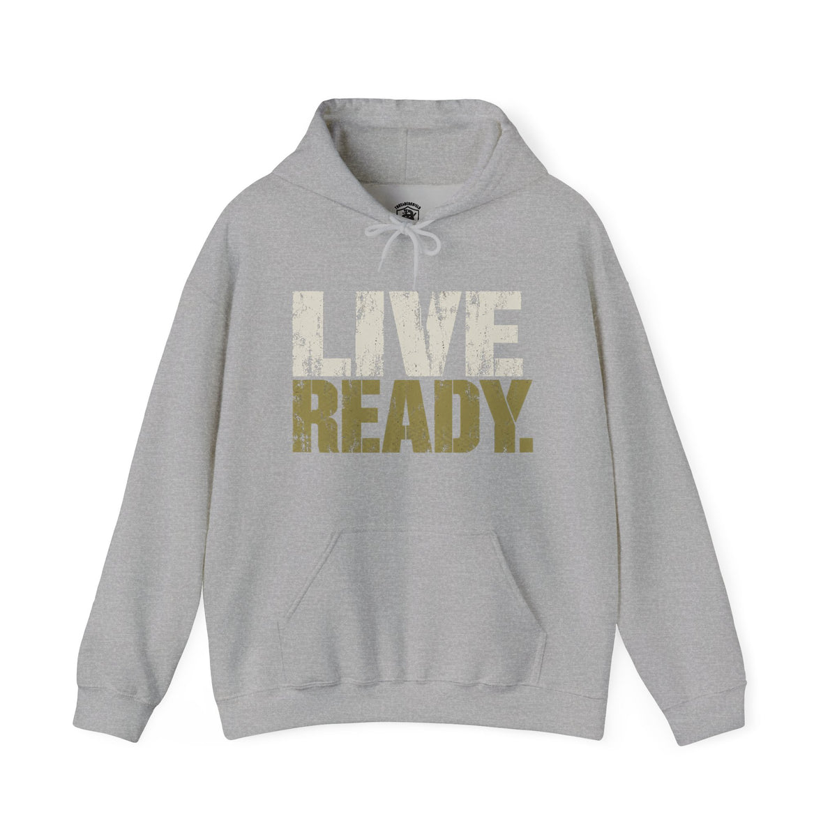 ThreadedShield Live Ready. Heavyweight Hoodie