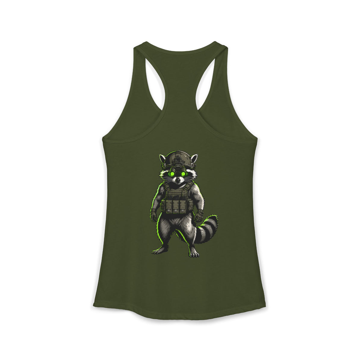 ThreadedShield "Tactical Trash Panda" Women’s Racerback Tank