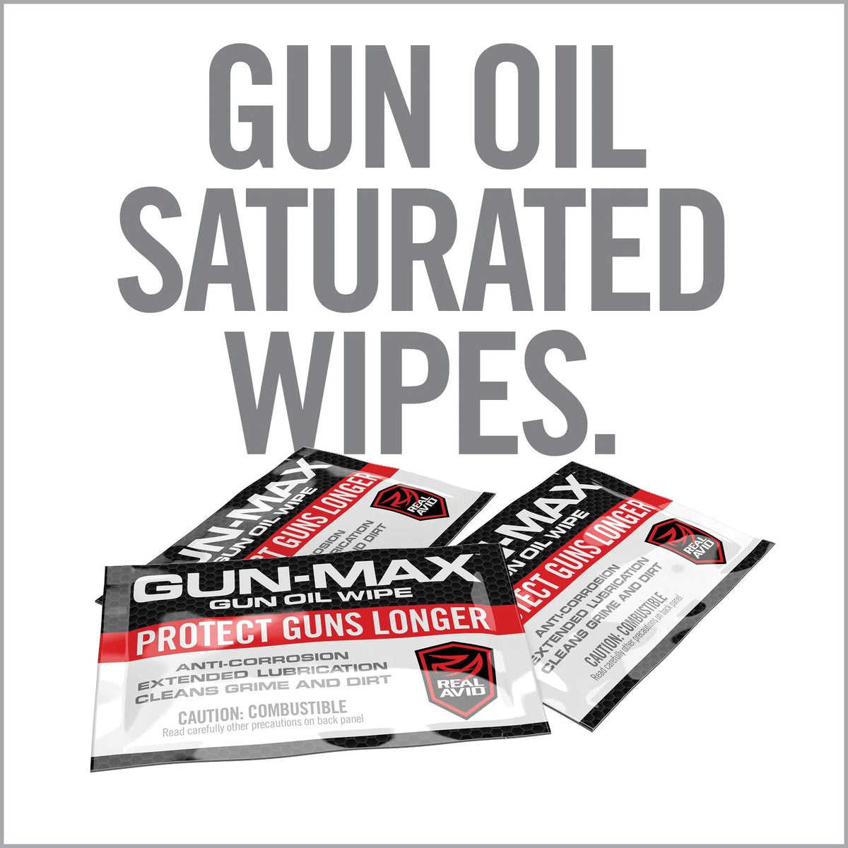 Gun-Max Gun Oil Wipes – 25 Pack