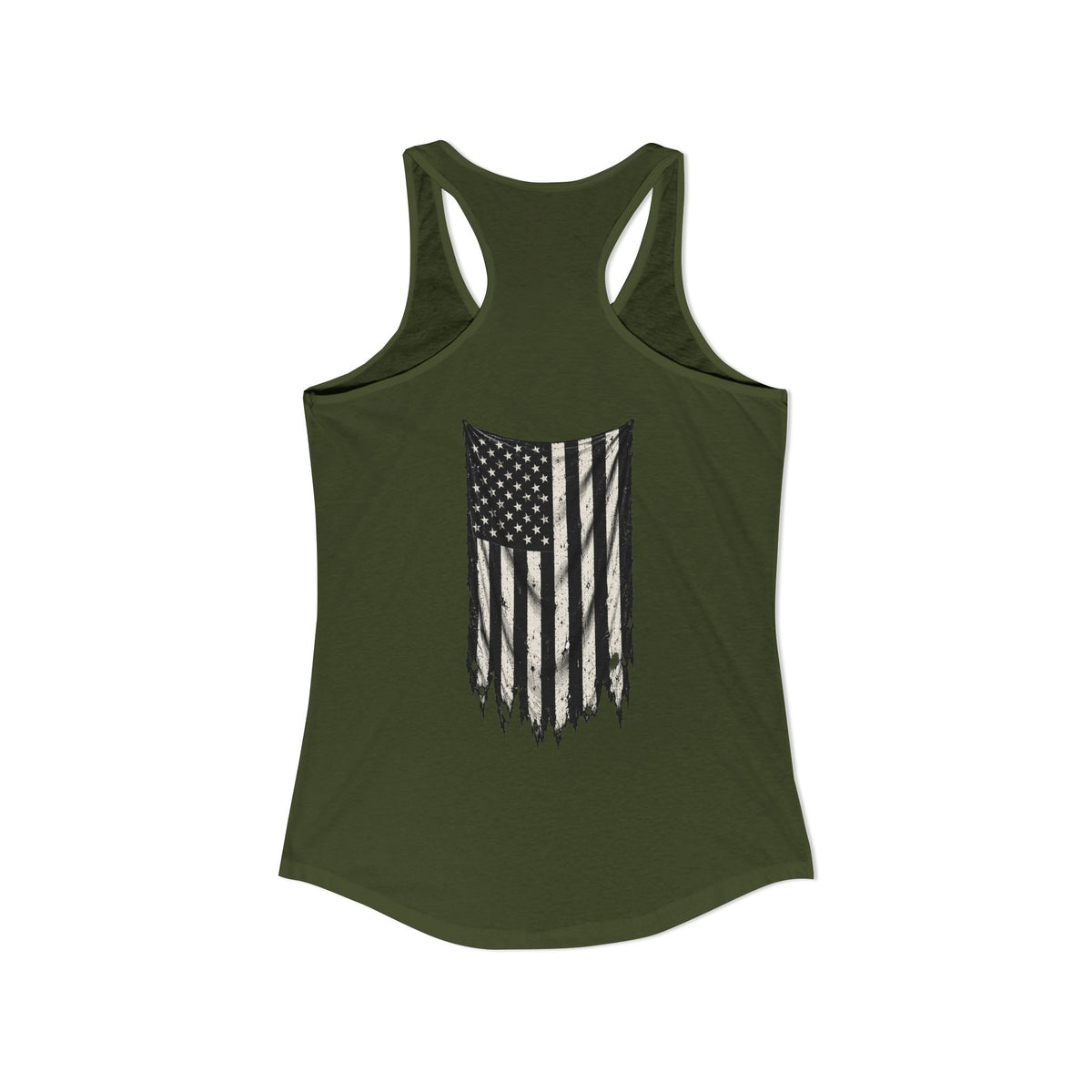 ThreadedShield Supply Co. Women’s Crest & Flag Racerback Tank