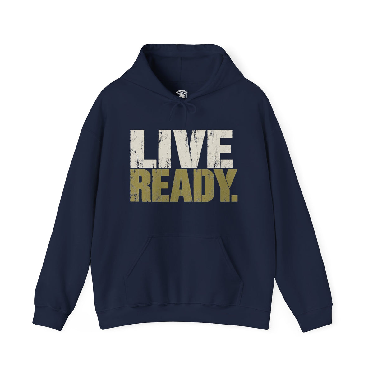 ThreadedShield Live Ready. Heavyweight Hoodie