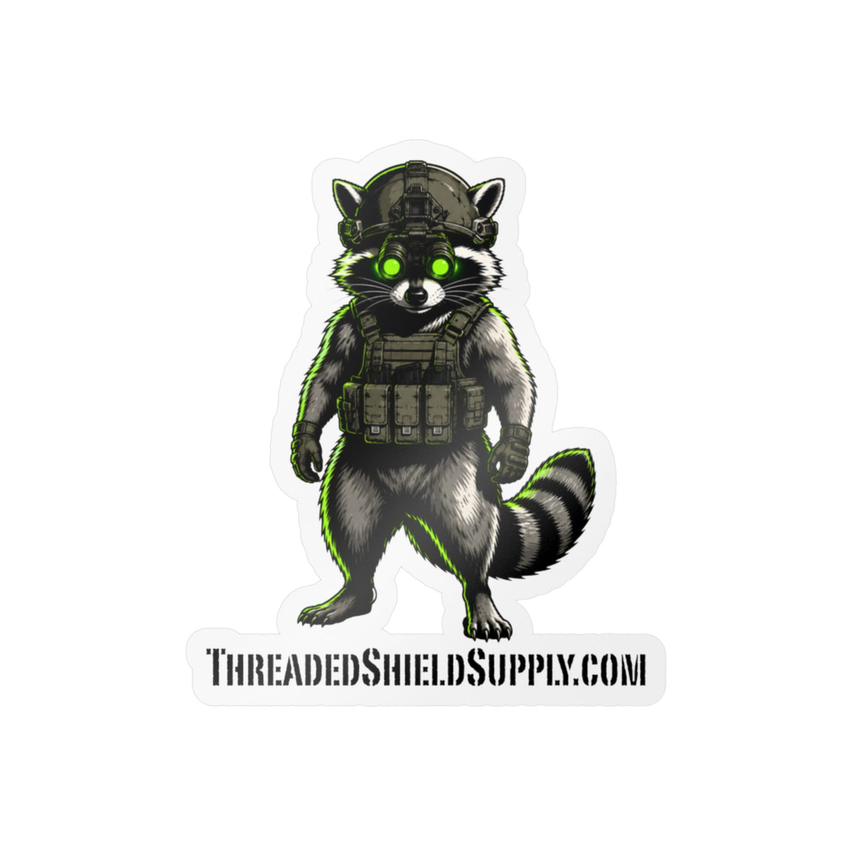 Tactical Trash Panda Vinyl Logo Sticker