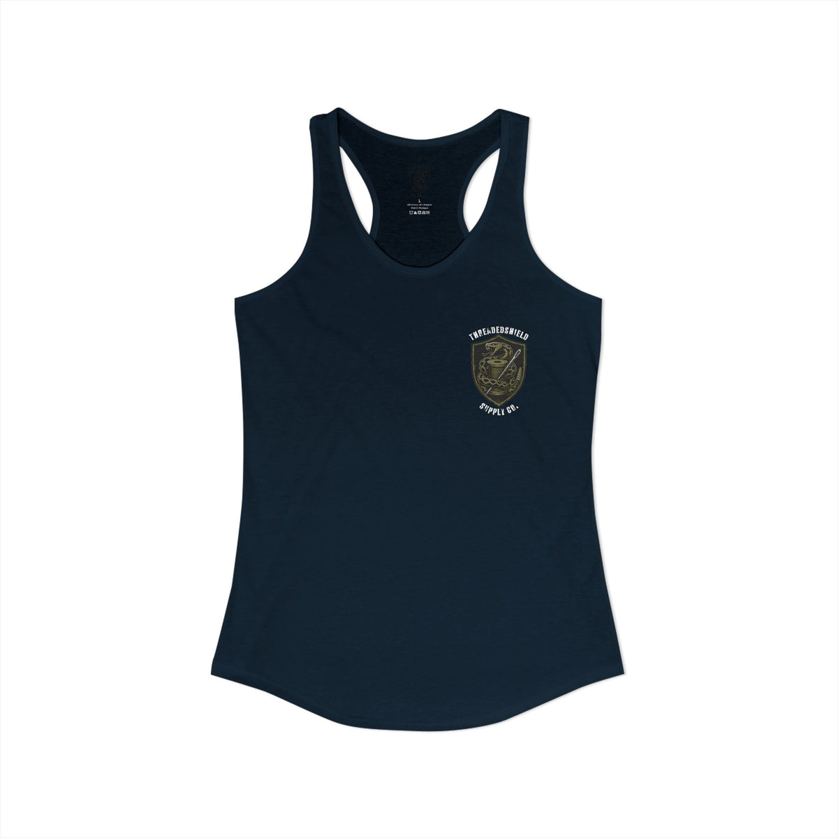 ThreadedShield Supply Co. Women’s Crest & Flag Racerback Tank