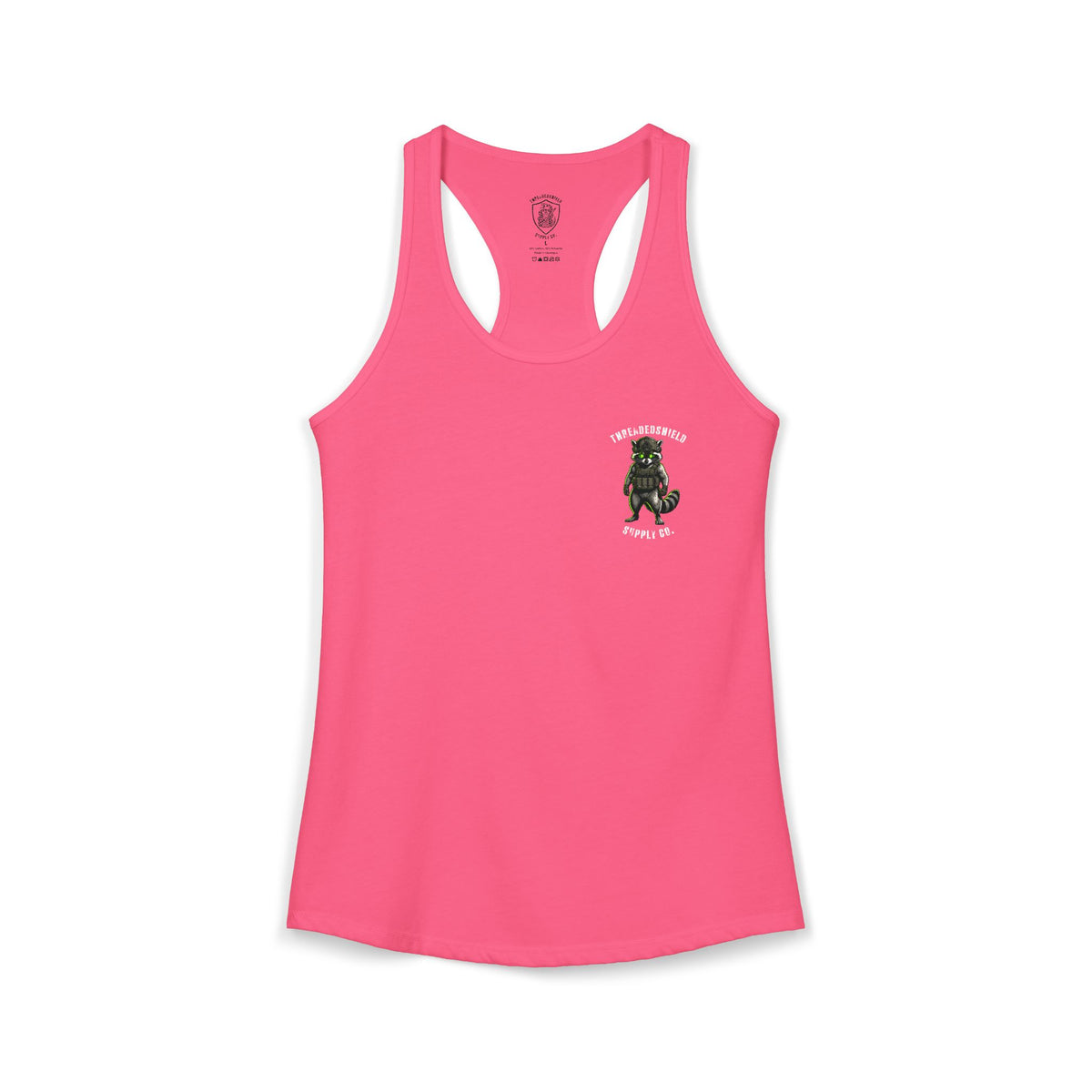 ThreadedShield "Tactical Trash Panda" Women’s Racerback Tank